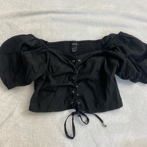 Off the Shoulder Crop Top